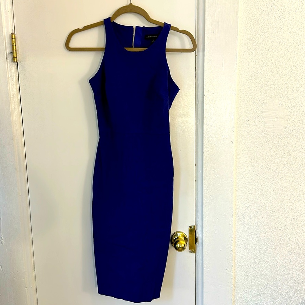 Banana Republic fitted Dress Size 0 Indigo color